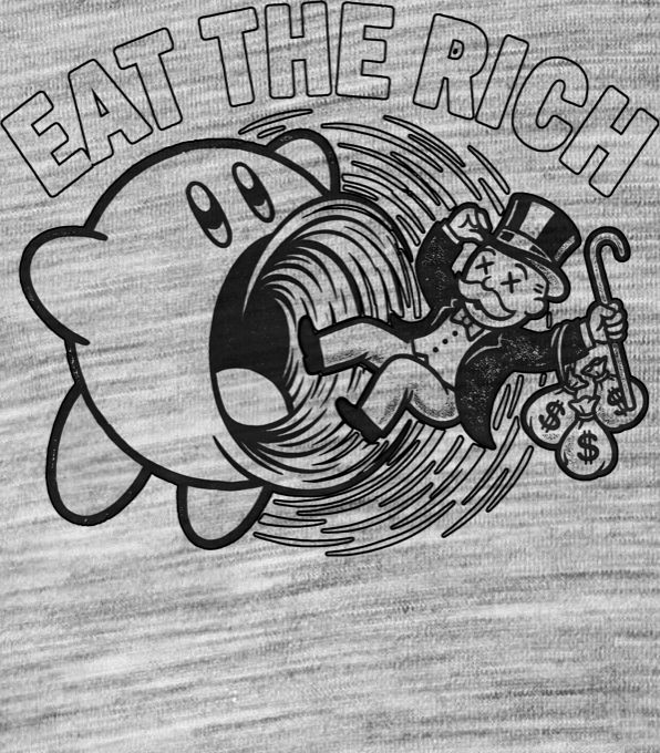 Eat the Rich, černý tisk - Obrázek 2