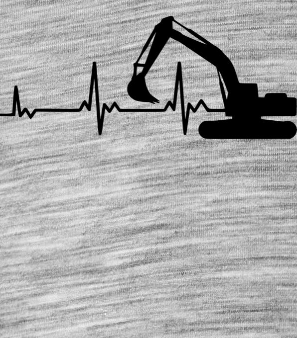 EKG, bagrista, černý tisk - Obrázek 2