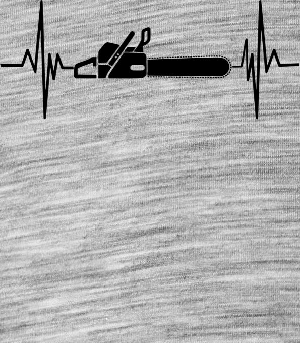 EKG, dřevorubec, černý tisk - Obrázek 2