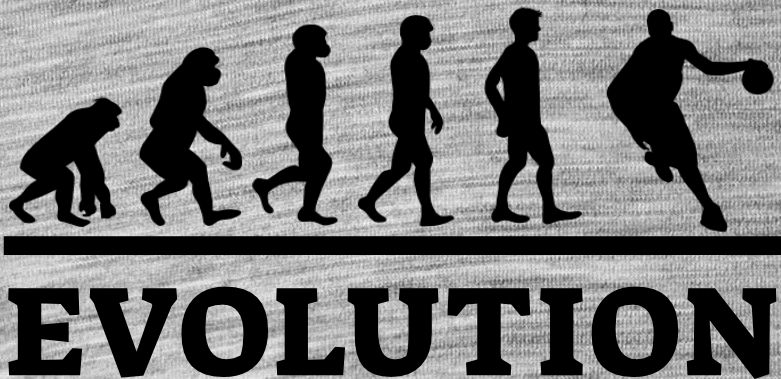 Evolution basket, černý tisk - Obrázek 2
