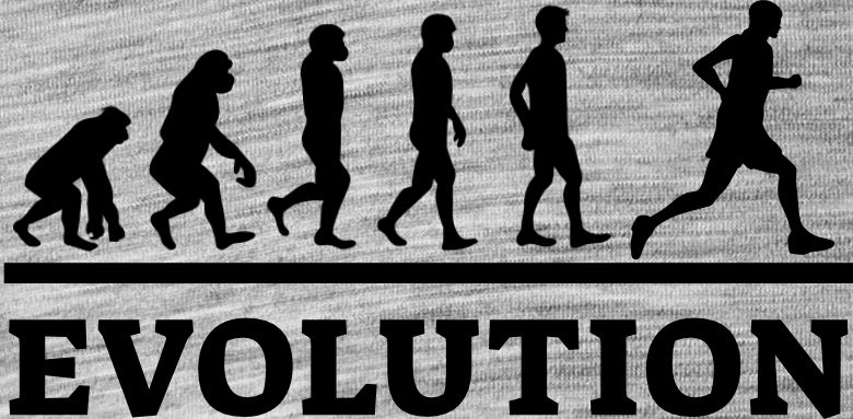 Evolution běh, černý tisk - Obrázek 2