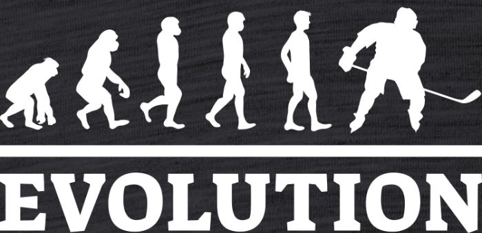 Evolution hokej, bílý tisk - Obrázek 2