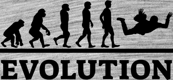Evolution parašutismus, černý tisk - Obrázek 2