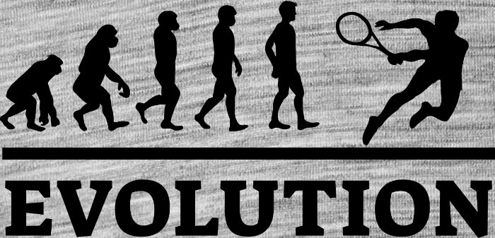 Evolution tenis, černý tisk - Obrázek 2