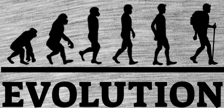 Evolution trekking a hiking, černý tisk - Obrázek 2