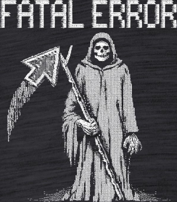 Fatal error, bílý tisk - Obrázek 2
