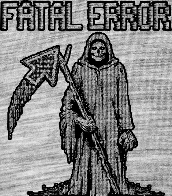 Fatal error, černý tisk - Obrázek 2