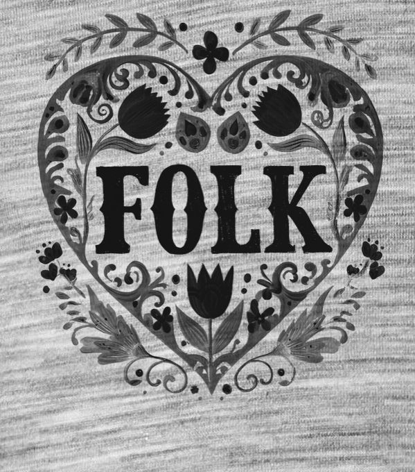 Folklor do srdce, černý tisk - Obrázek 2