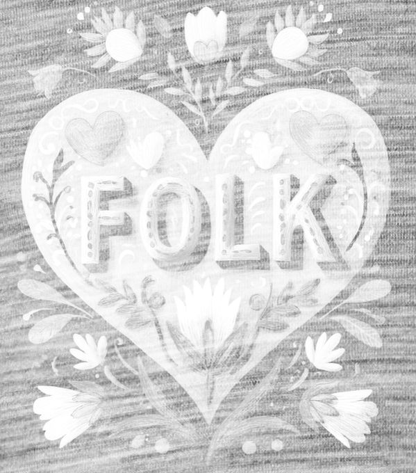 Folklor do srdce, V2, bílý tisk - Obrázek 2