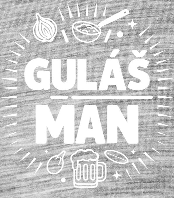 Guláš man, V2, bílý tisk - Obrázek 2