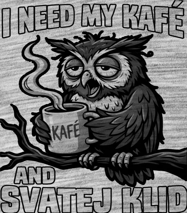 I need my kafé, černý tisk - Obrázek 2