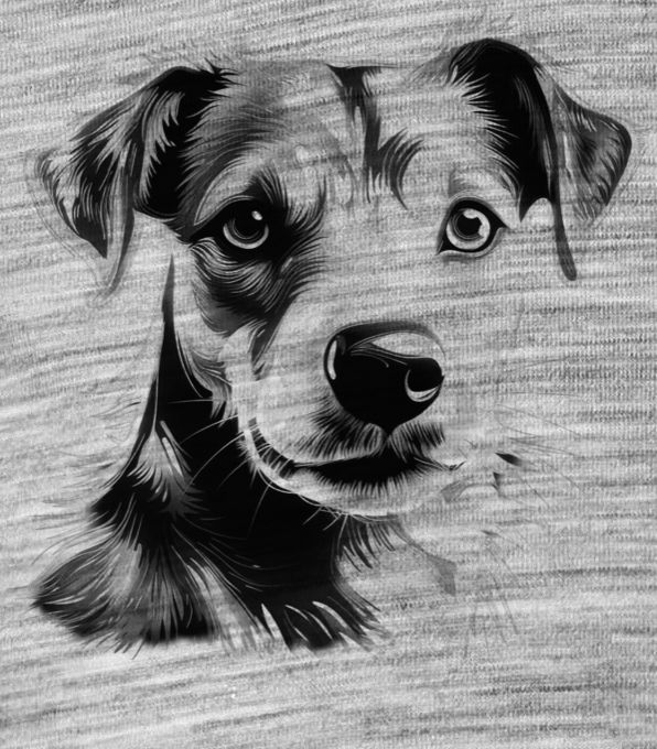 Jack-russell teriér, černý tisk - Obrázek 2