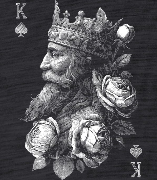 King, bílý tisk - Obrázek 2