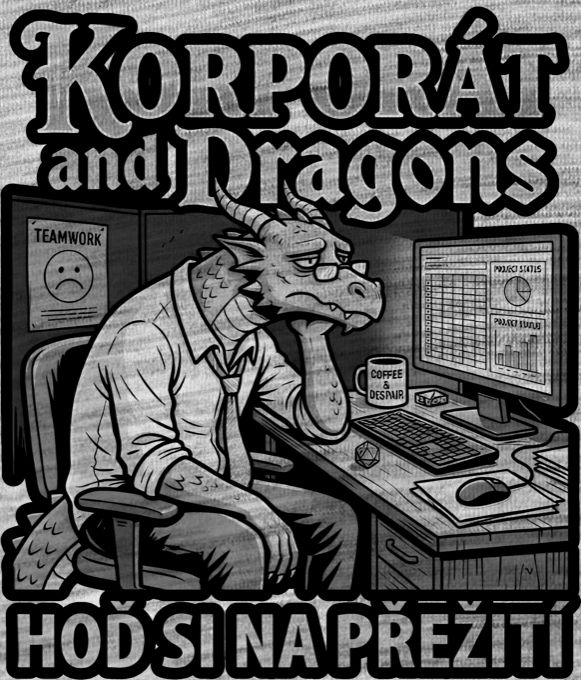 Korporát and dragons, černý tisk - Obrázek 2