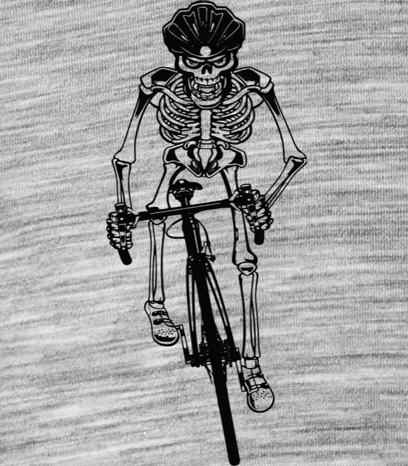 Kostra, cyklista, černá, V4 - Obrázek 2