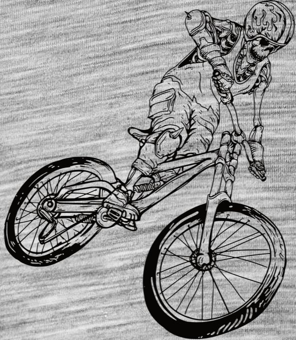 Kostra, cyklista, černá, V5 - Obrázek 2
