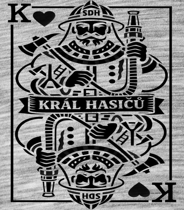 Král hasičů, černý tisk - Obrázek 2