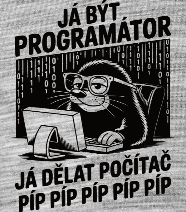 Krtek programátor, černý tisk - Obrázek 2