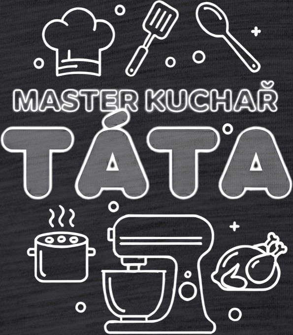 Master kuchař táta, bílý tisk - Obrázek 2