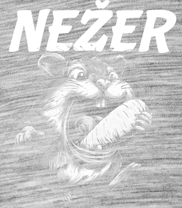 Nežer křeček, bílý potisk - Obrázek 2