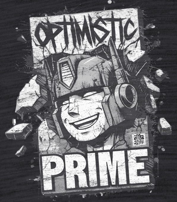 Optimistic Prime, bílý tisk - Obrázek 2