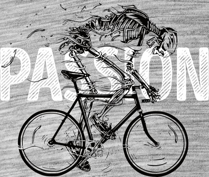 Cyklista, biker, PASSION kostra