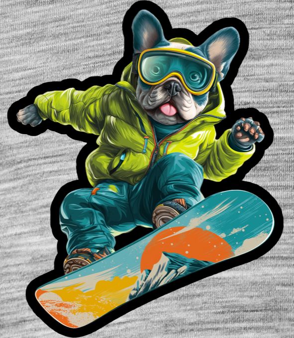 Psí freestyle,černý potisk - Obrázek 2
