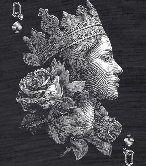 Queen, bílý potisk - Obrázek 2