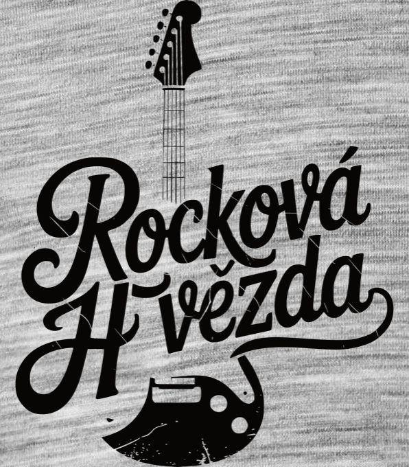 Rocková hvězda, černý tisk - Obrázek 2
