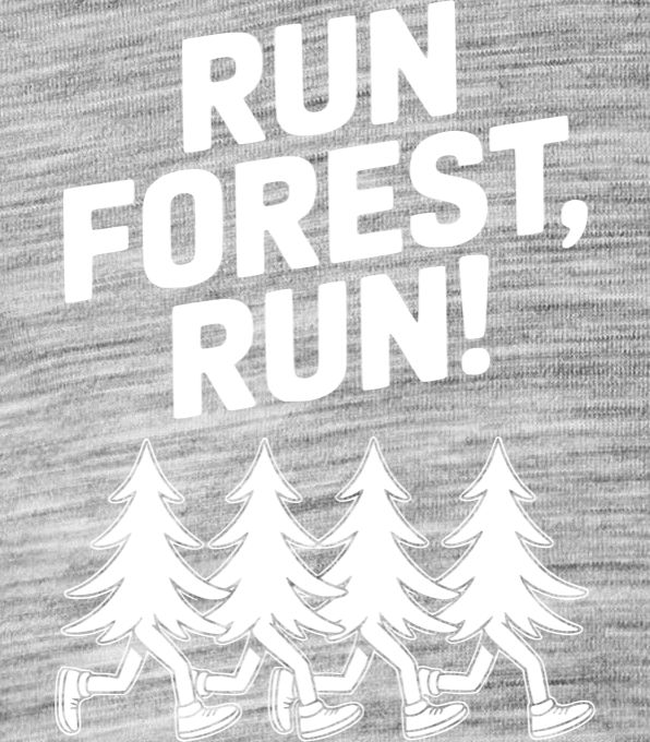 Run forest, run! Bílý potisk - Obrázek 2