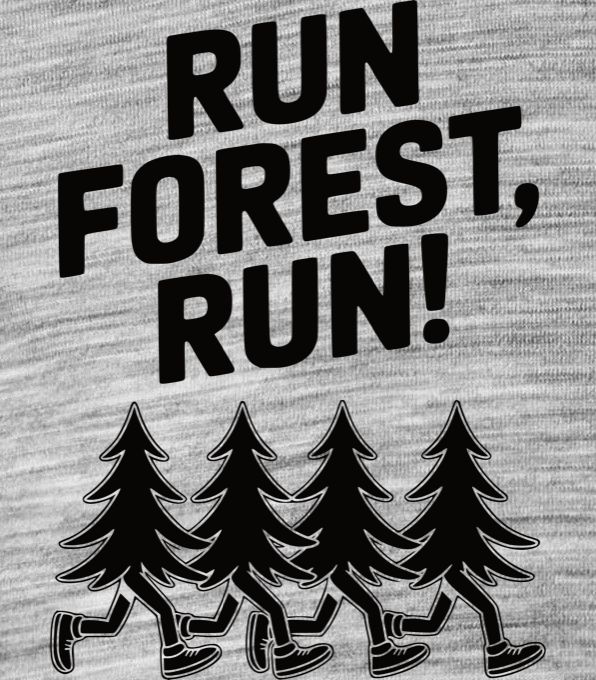 Run forest, run! Černý potisk - Obrázek 2