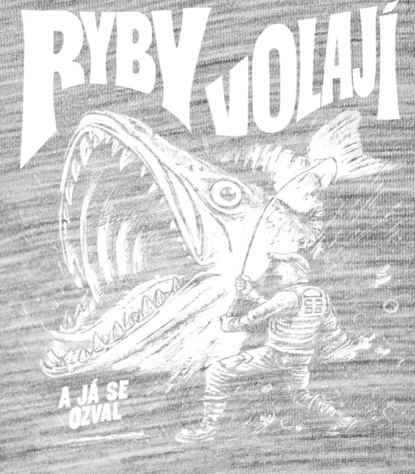 Ryby volají, bílý potisk - Obrázek 2