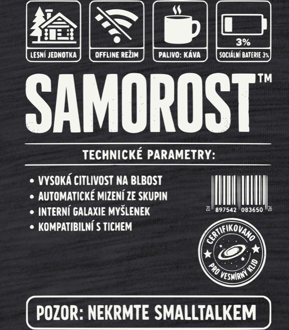 Samorost, bílý potisk - Obrázek 2