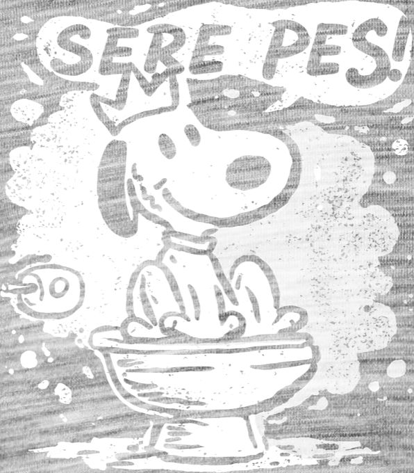 Sere pes, bílý potisk - Obrázek 2