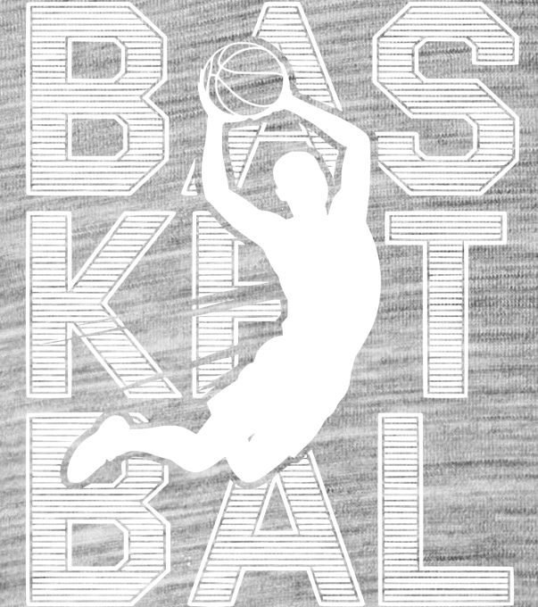 Shadow basketbal, bílý potisk - Obrázek 2