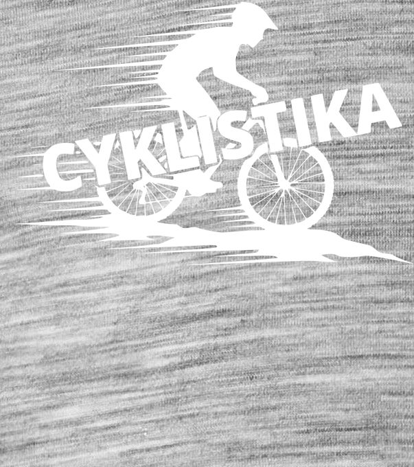 Shadow cyklista, V2, bílý potisk - Obrázek 2