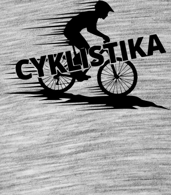 Shadow cyklista, V2, černý potisk - Obrázek 2