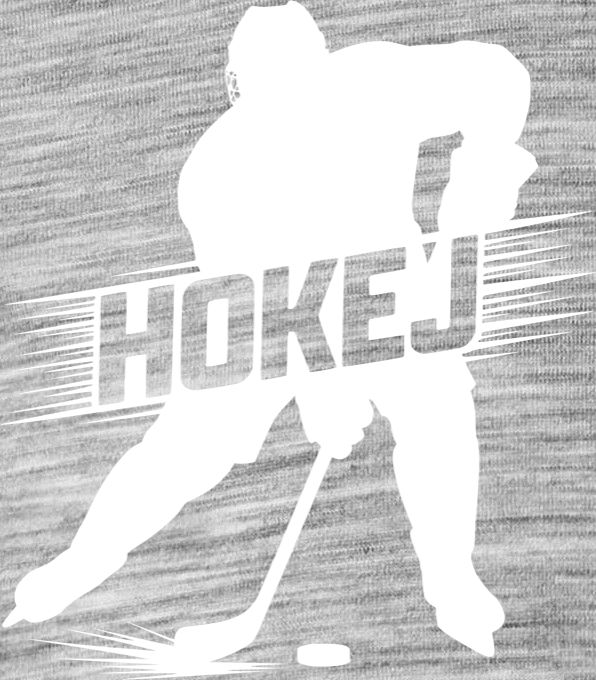 Shadow hokej, bílý potisk - Obrázek 2