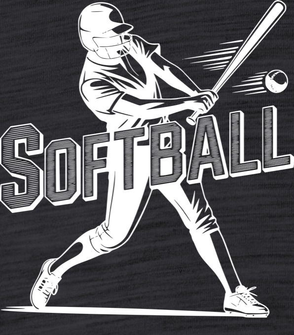 Shadow softball, bílý potisk - Obrázek 2
