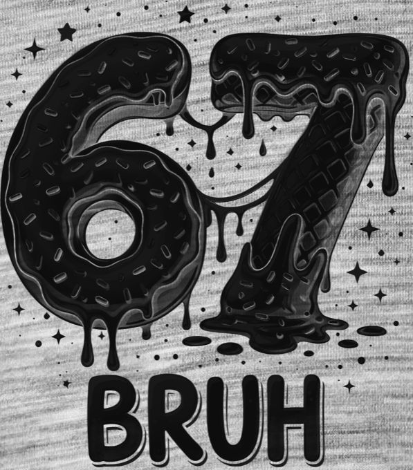 Six Seven, Bruh, černý tisk - Obrázek 2