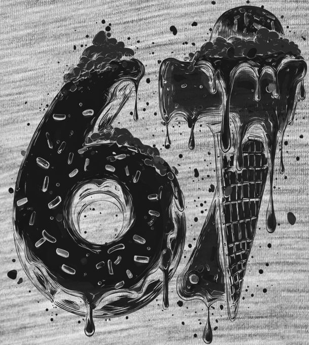 Six Seven, Sweets, černý tisk - Obrázek 2