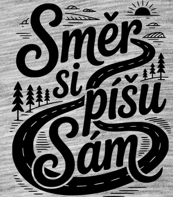Směr si píšu sám, černý tisk - Obrázek 2