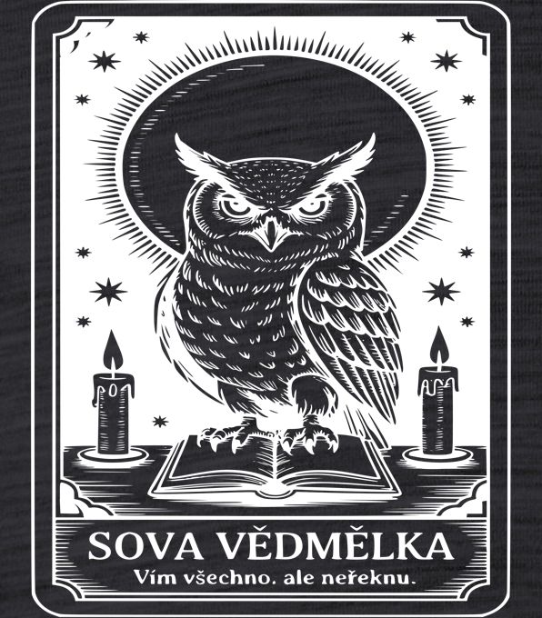 Sova Vědmelka, bílý tisk - Obrázek 2