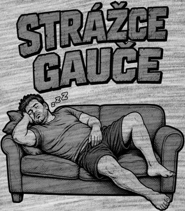 Strážce gauče, černý tisk - Obrázek 2