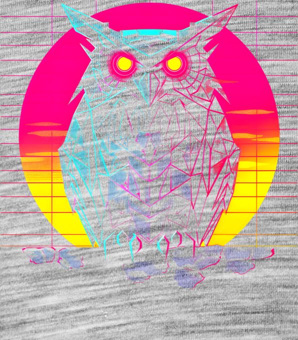 Synthwave sova - Obrázek 2