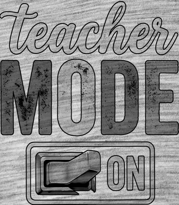 Teacher Mode ON, černý tisk - Obrázek 2