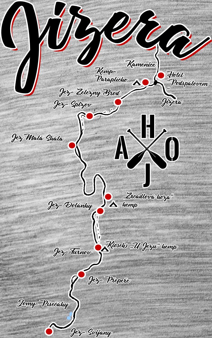 Tričko Jizera, mapa - Obrázek 2
