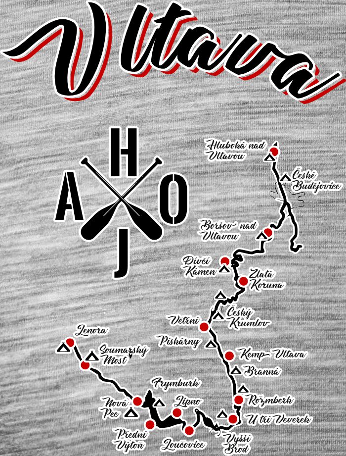 Vltava, mapa - Obrázek 2
