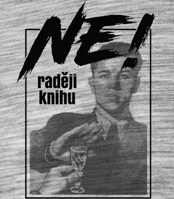 Ne, raději knihu – černý tisk Ne, raději knihu - černý tisk - Obrázek 2