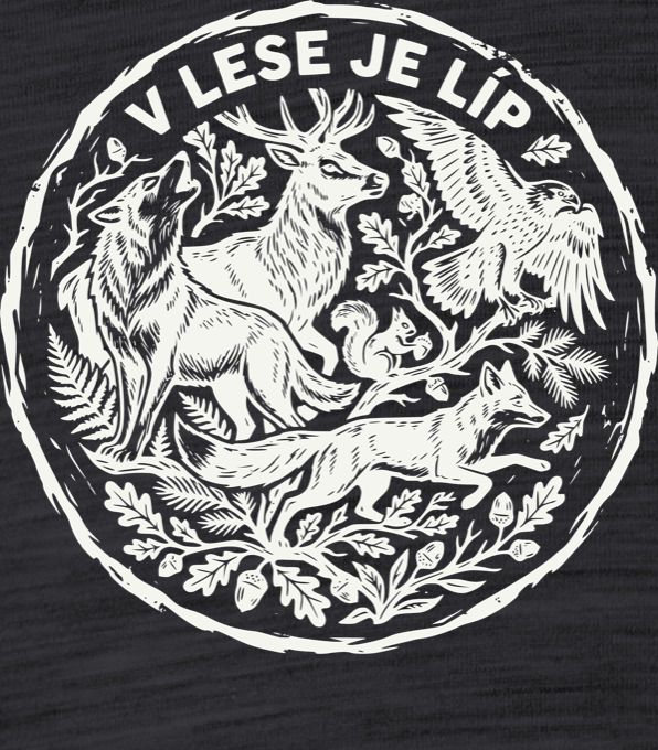 V lese je líp, bílý potisk - Obrázek 2